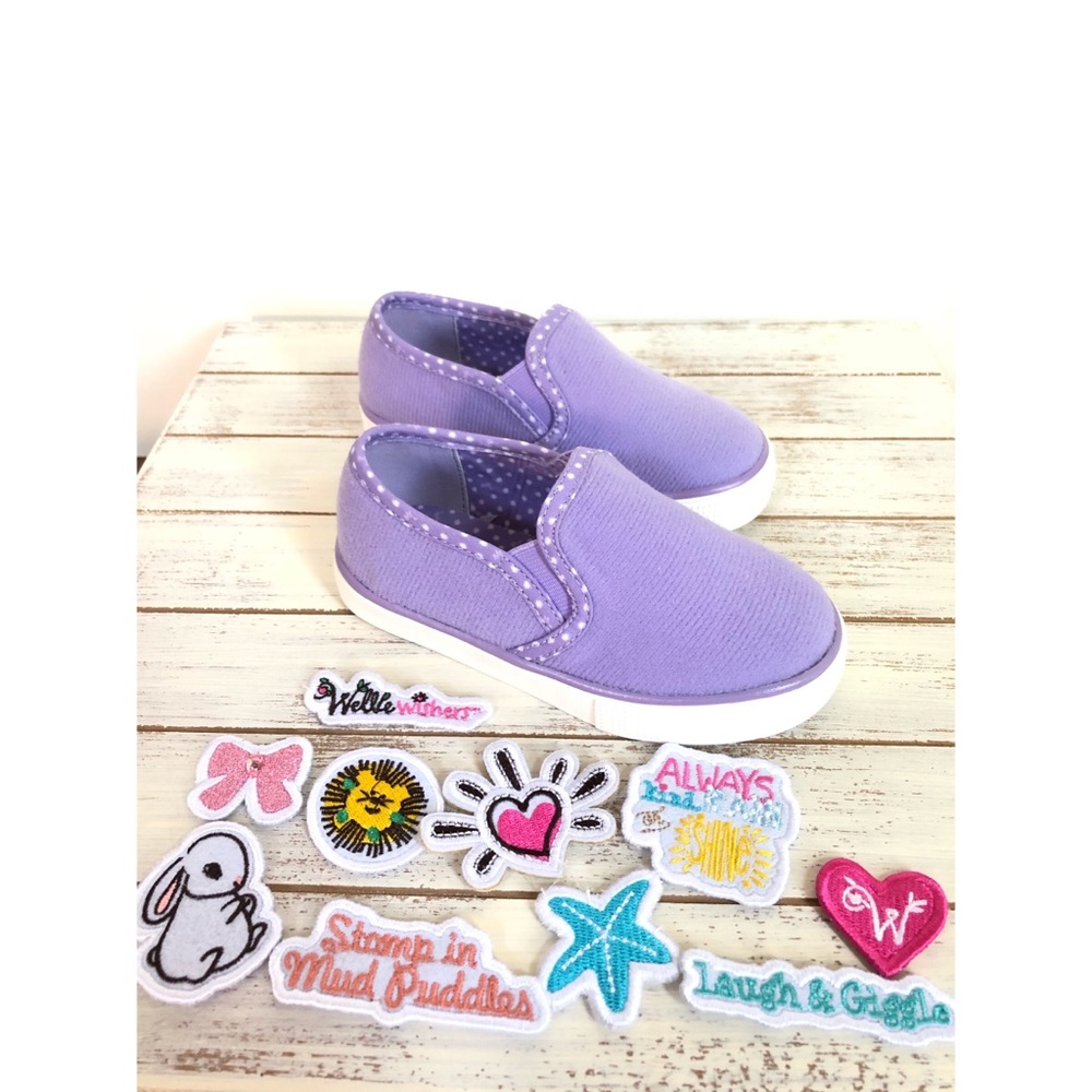 NWOT American Girl | toddler sneakers with patches
